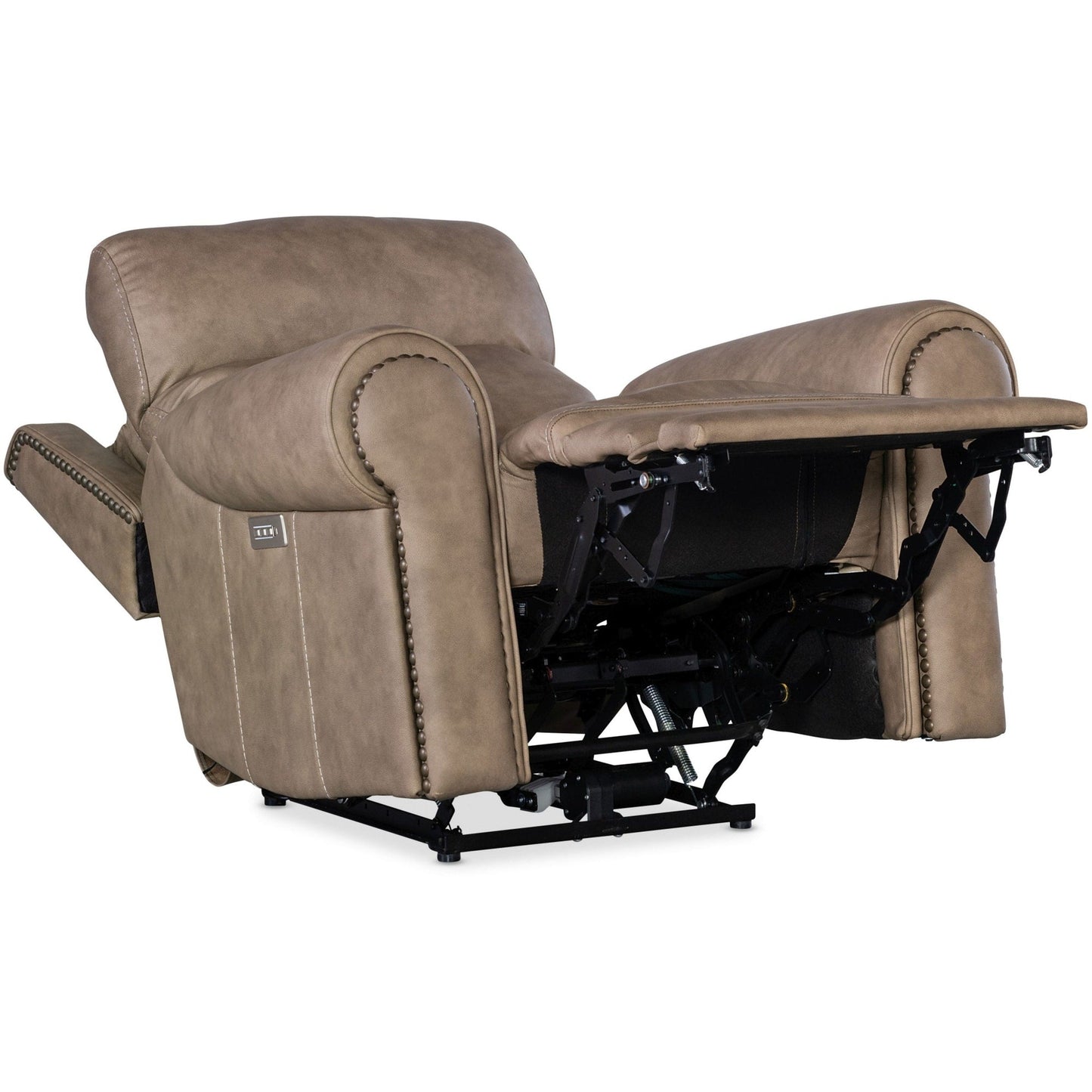 Hooker Furniture SS635-PHZL1 Duncan 43 Wide Metal Framed Leather