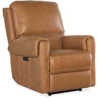 Hooker Furniture SS718-PHZ1 Somers 34 Wide Metal Framed Leather