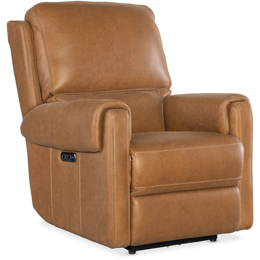 Hooker Furniture SS718-PHZ1 Somers 34 Wide Metal Framed Leather