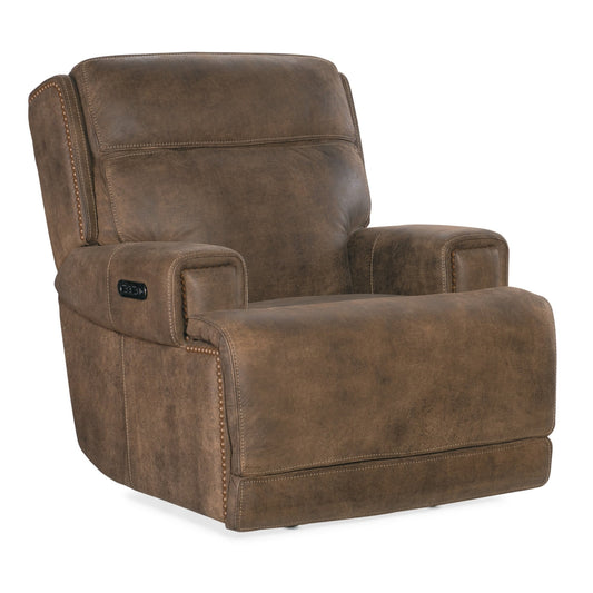 Hooker Furniture SS762-PHZ1 Wheeler 39 Wide Leather Recliner Chair