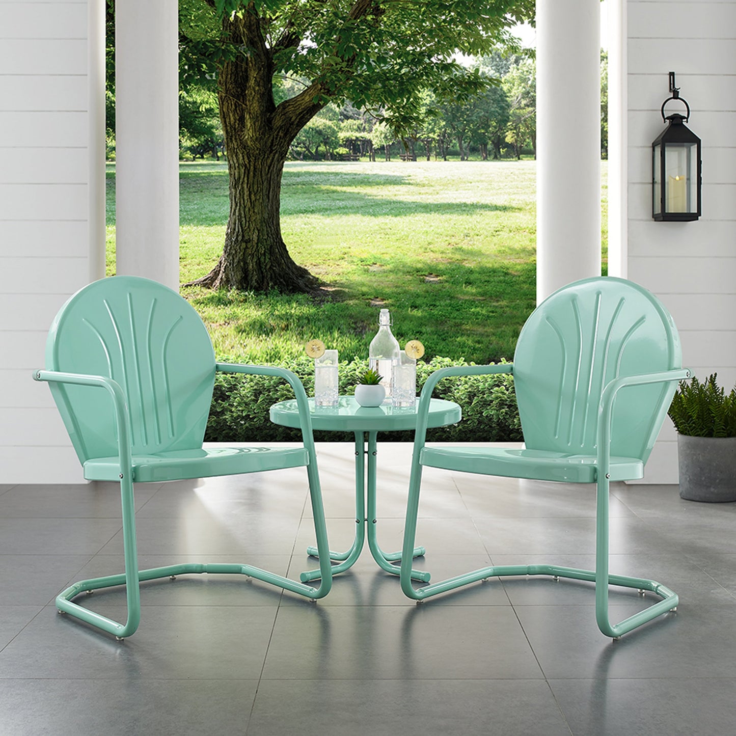 Crosley Griffith 3-piece Metal Outdoor Conversation Set