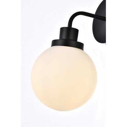 Hudson 1-light Bath Sconce with Frosted Globe Shade