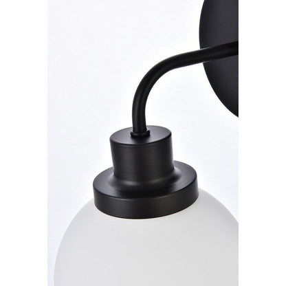 Hudson 1-light Bath Sconce with Frosted Globe Shade