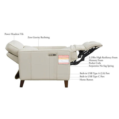 Hydeline Ashby Zero Gravity Recliner with Power Headrest