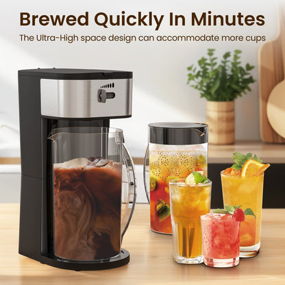 Iced Tea Maker with 2.5-Quart Pitcher 7 Cups Coffee Machines
