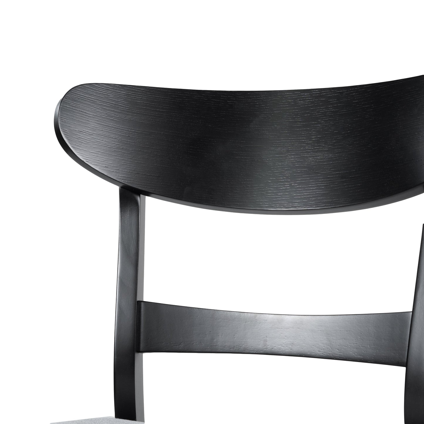 Abrielle Mid-Century Modern Upholstered Rubberwood Dining Chair (Set of 2) by Christopher Knight Home