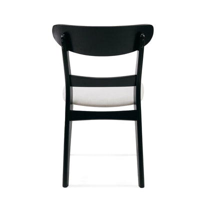 Abrielle Mid-Century Modern Upholstered Rubberwood Dining Chair (Set of 2) by Christopher Knight Home
