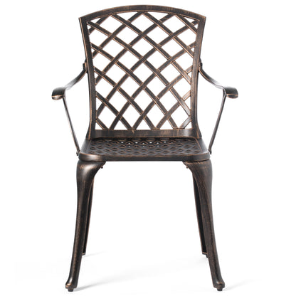 Indoor and Outdoor Dinning Set Bistro Cast Aluminum.