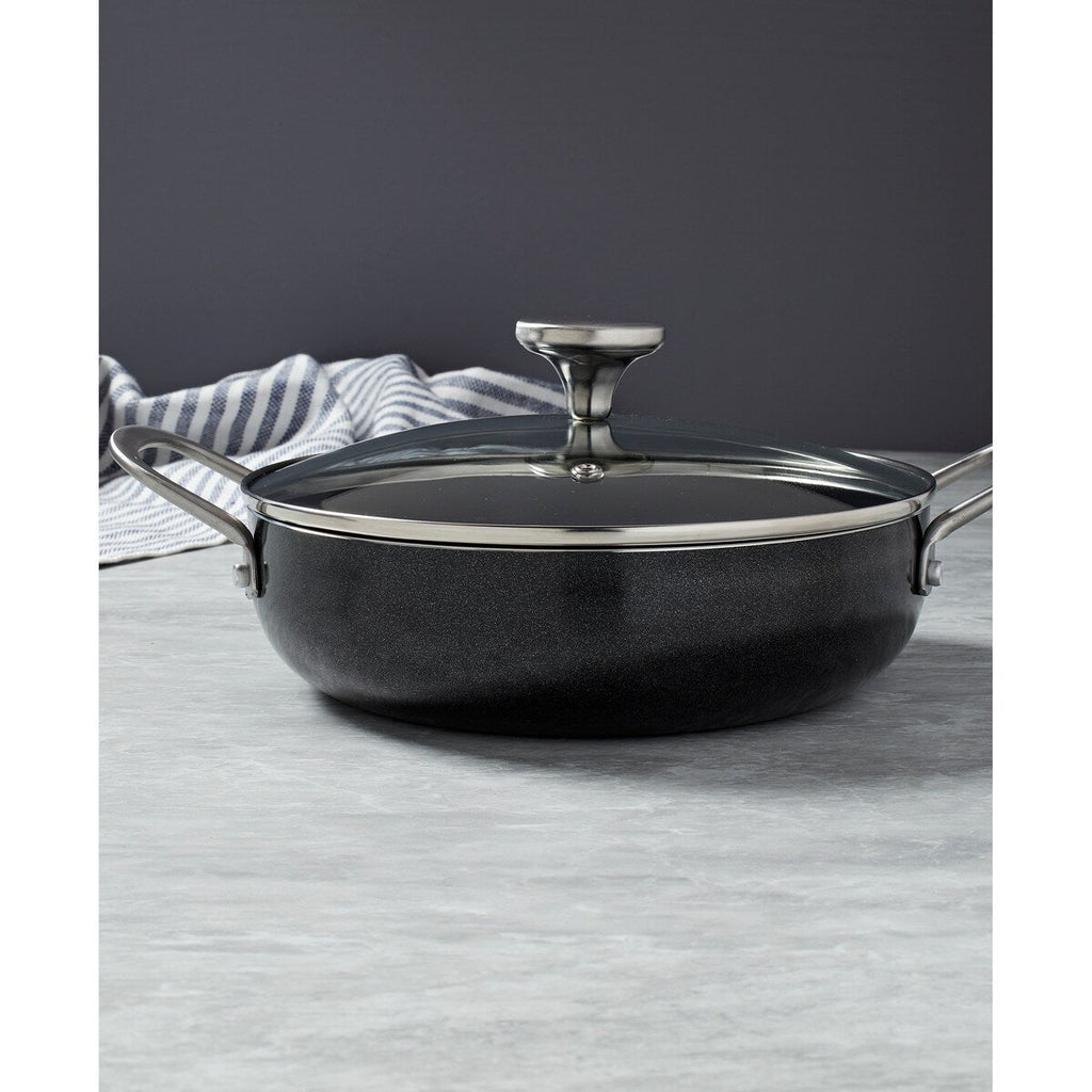 Infuse 3Qt Aluminum Caldero / Saute Pan - Black