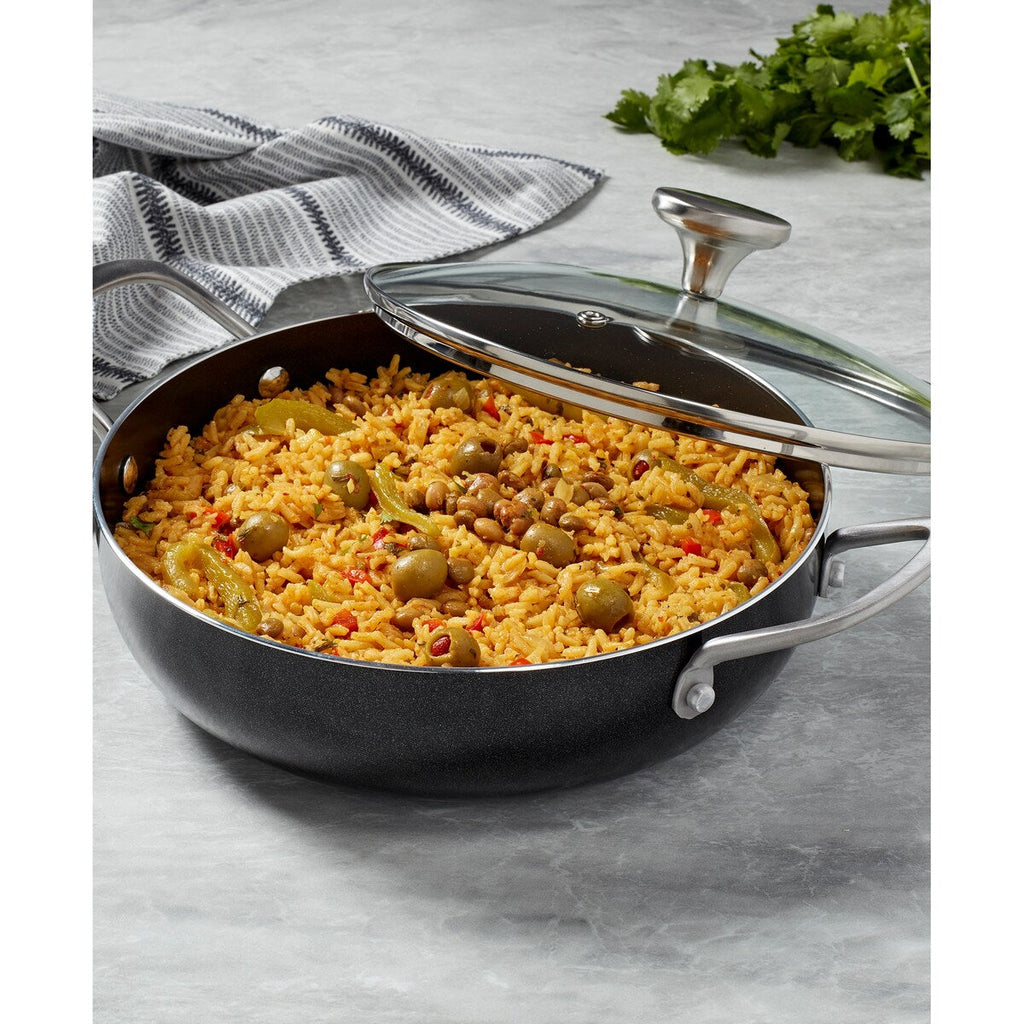 Infuse 3Qt Aluminum Caldero / Saute Pan - Black