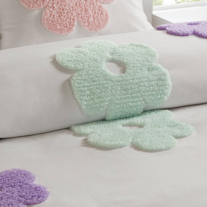 Intelligent Design Kids Madeline Floral Reversible Tufted Chenille Duvet Cover Set
