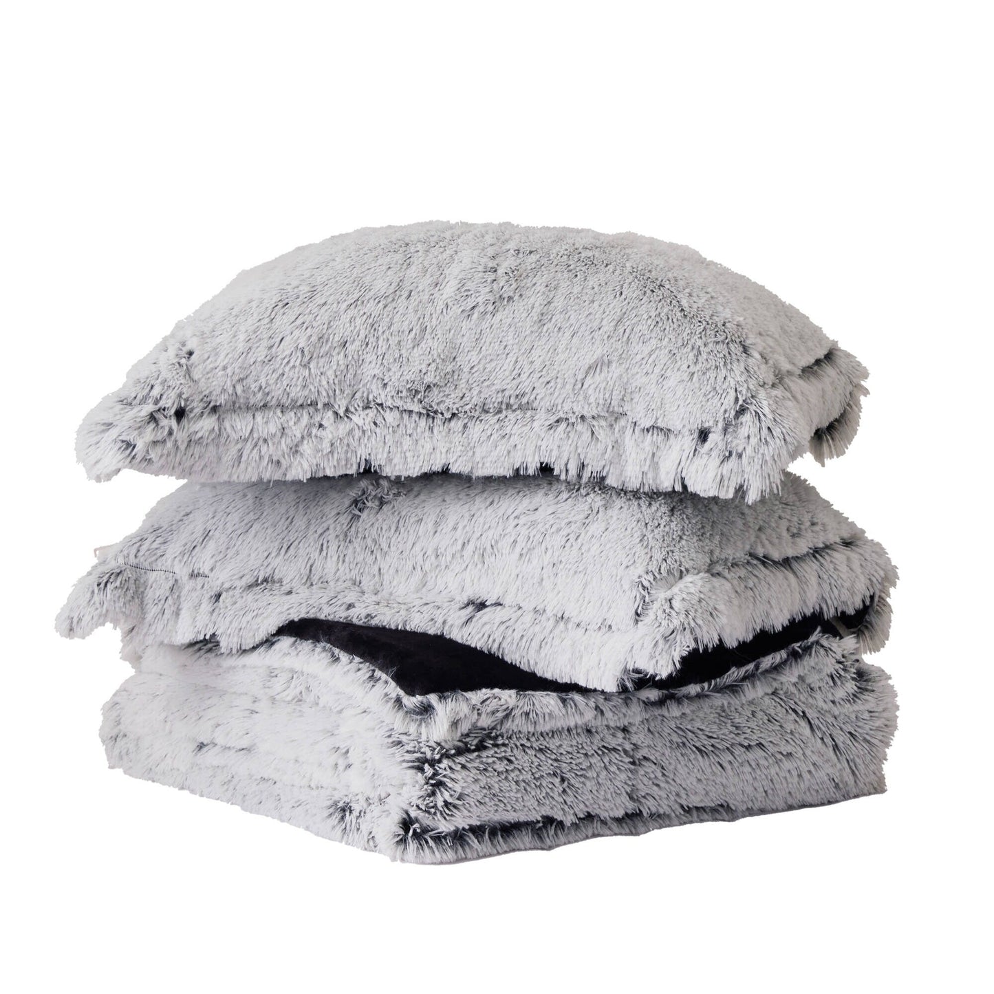 Intelligent Design Leena Shaggy Long Fur Comforter Mini Set