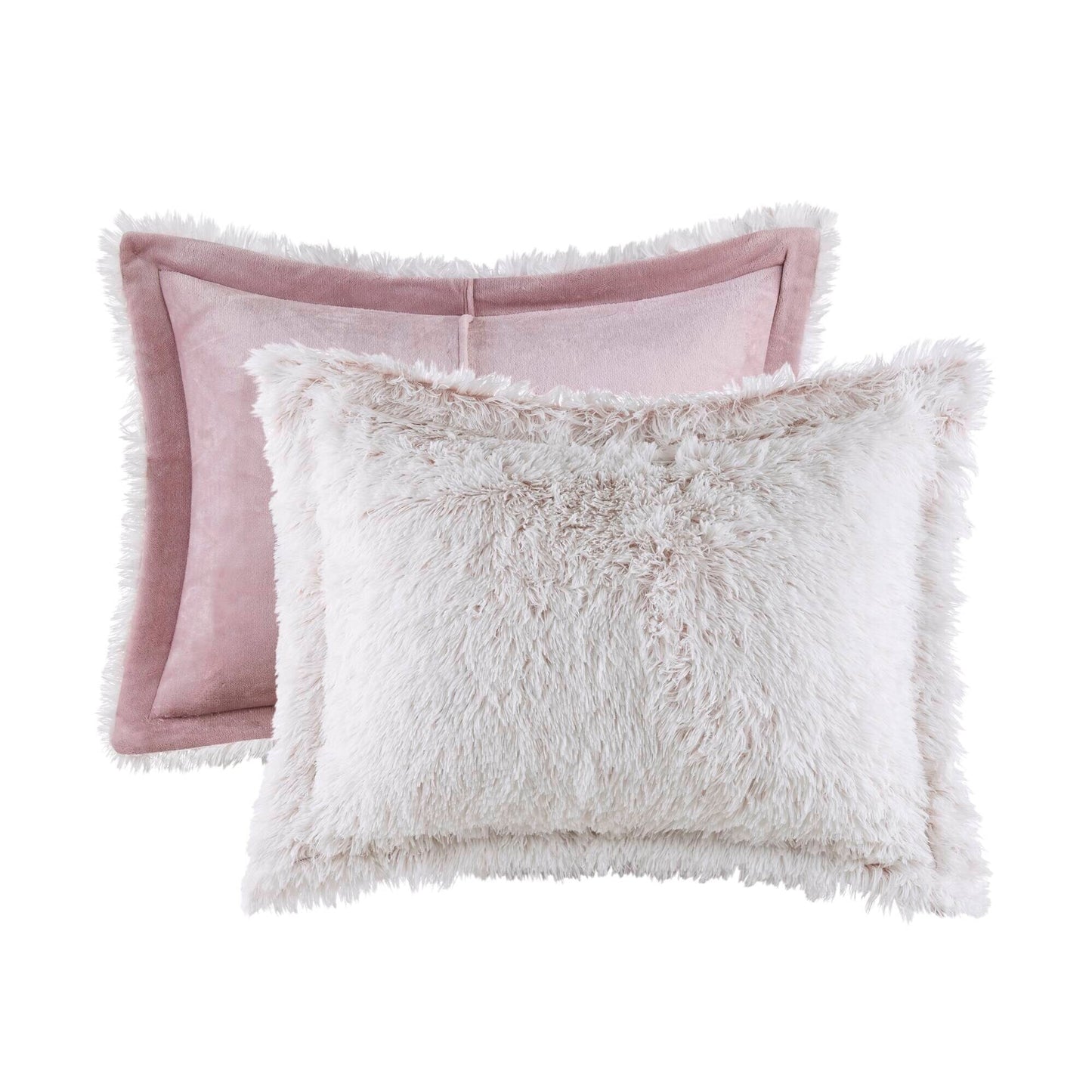 Intelligent Design Leena Shaggy Long Fur Comforter Mini Set
