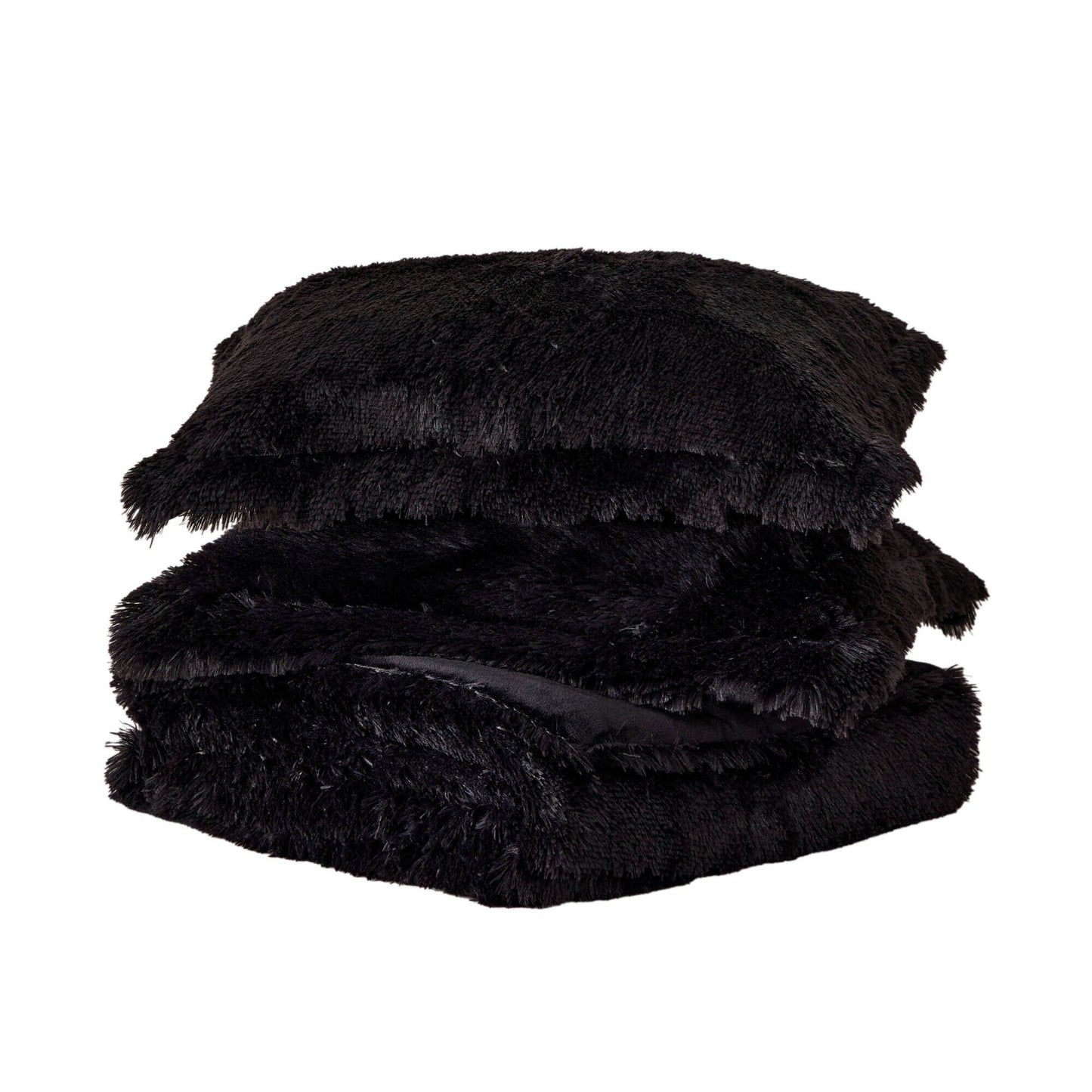 Intelligent Design Leena Shaggy Long Fur Comforter Mini Set