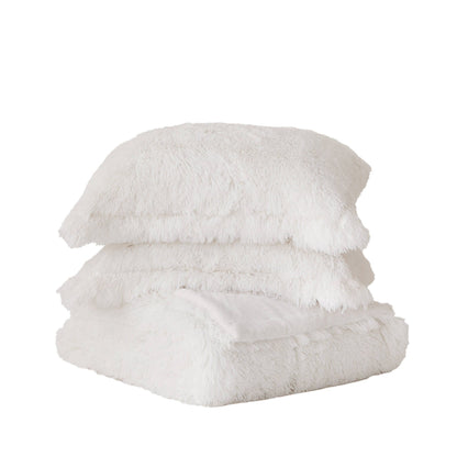 Intelligent Design Leena Shaggy Long Fur Comforter Mini Set