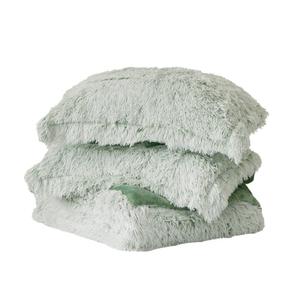 Intelligent Design Leena Shaggy Long Fur Comforter Mini Set