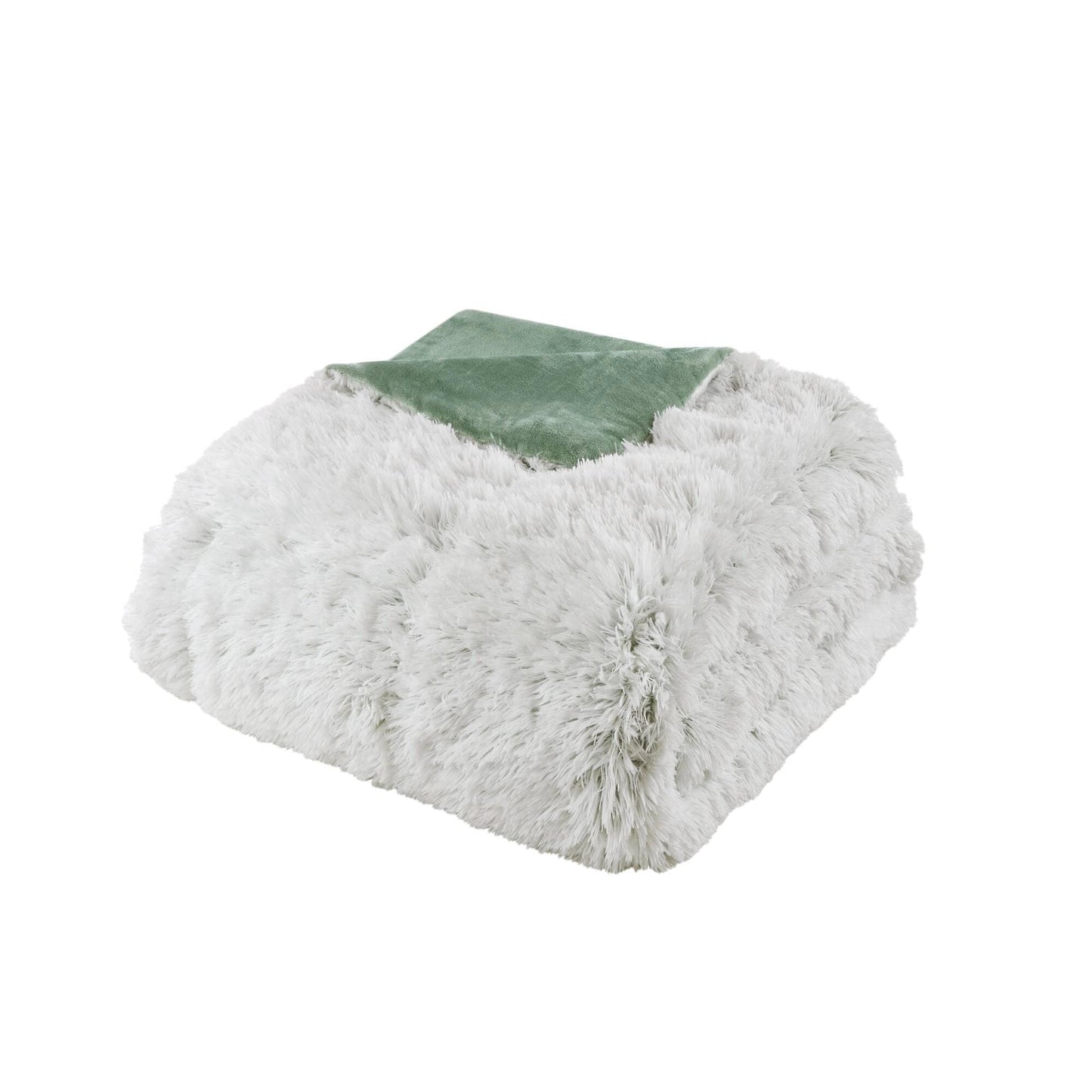 Intelligent Design Leena Shaggy Long Fur Comforter Mini Set