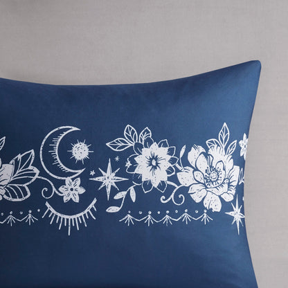 Intelligent Design Luna Navy Celestial Comforter Set