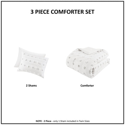 Intelligent Design Vera Clip Jacquard Comforter Set