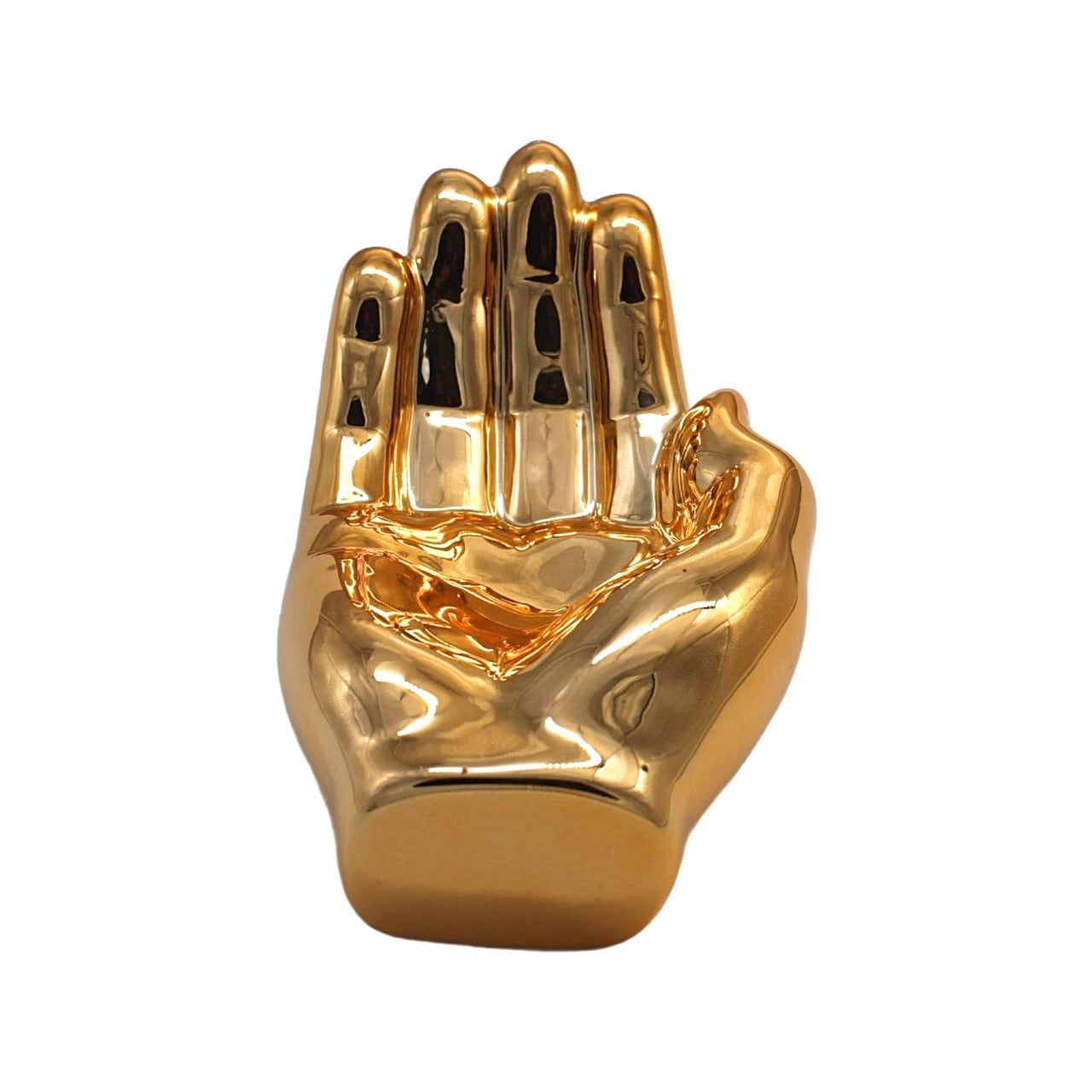 Interior Illusions Plus Bronze Hand Tray Decoration - 7.5 long