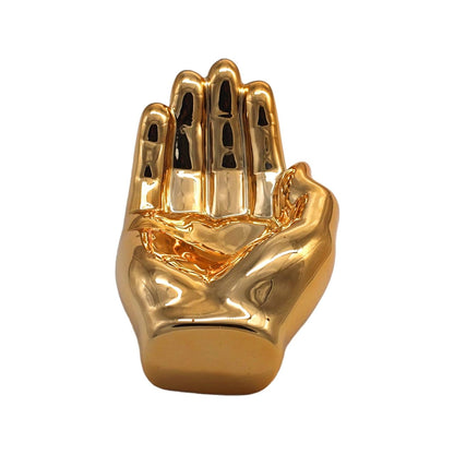 Interior Illusions Plus Bronze Hand Tray Decoration - 7.5 long