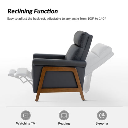 Jaime Modern Genuine Leather Power Recliner Built in USB Ports Set of 2 by HULALA HOME