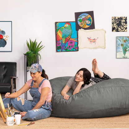 Jaxx 6 Foot Cocoon - 2-in-1 Giant Bean Bag Chair for Adults & Convertible Bean Bag Bed