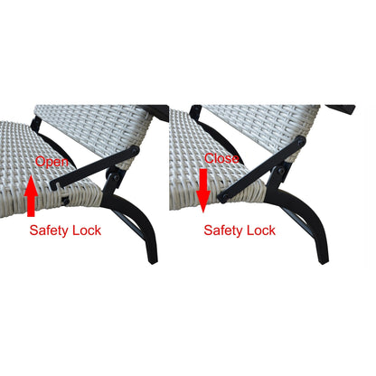 Jericho 4pcs Deep Seating Folding Set