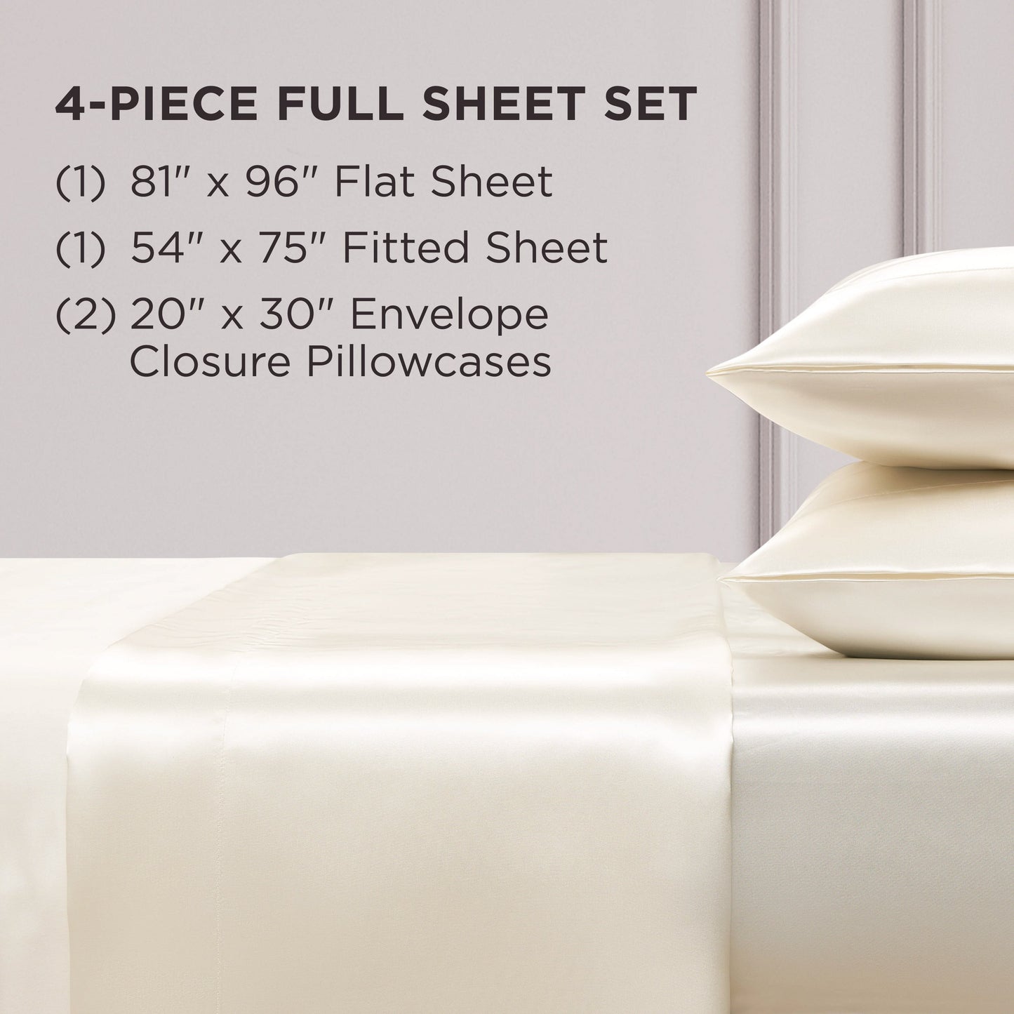 Juicy Couture Silky Satin Sheet Set