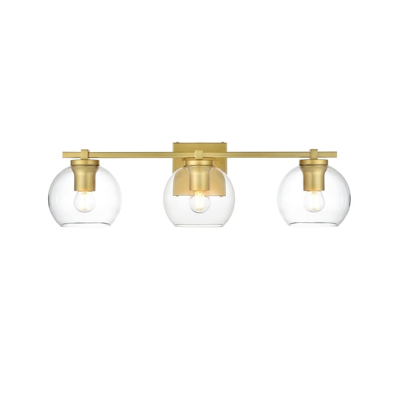 Julian 1 Light Black and Clear Bath Sconce