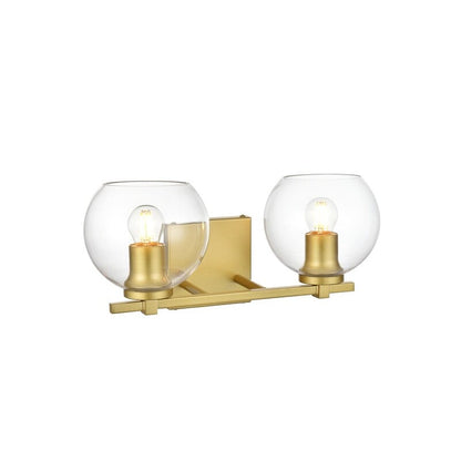 Julian 1 Light Black and Clear Bath Sconce