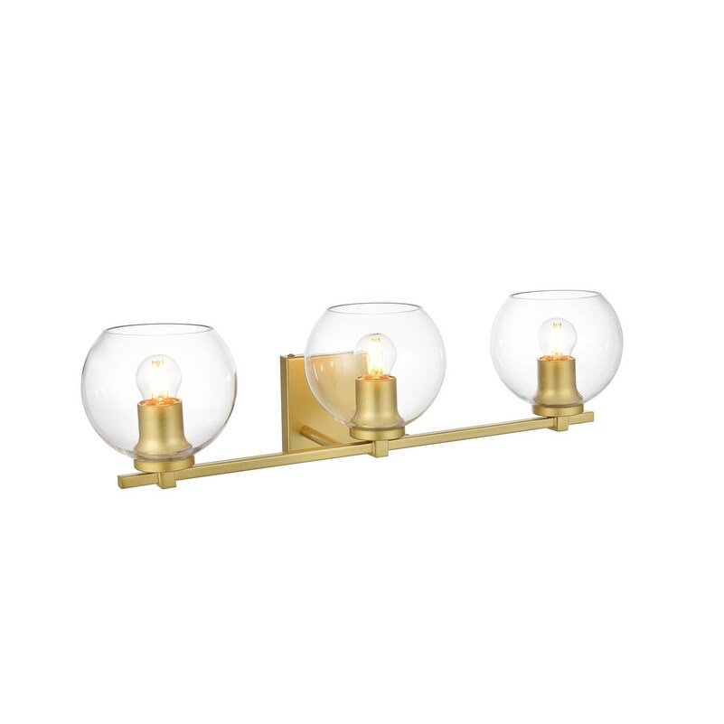Julian 1 Light Black and Clear Bath Sconce