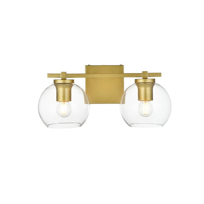 Julian 1 Light Black and Clear Bath Sconce