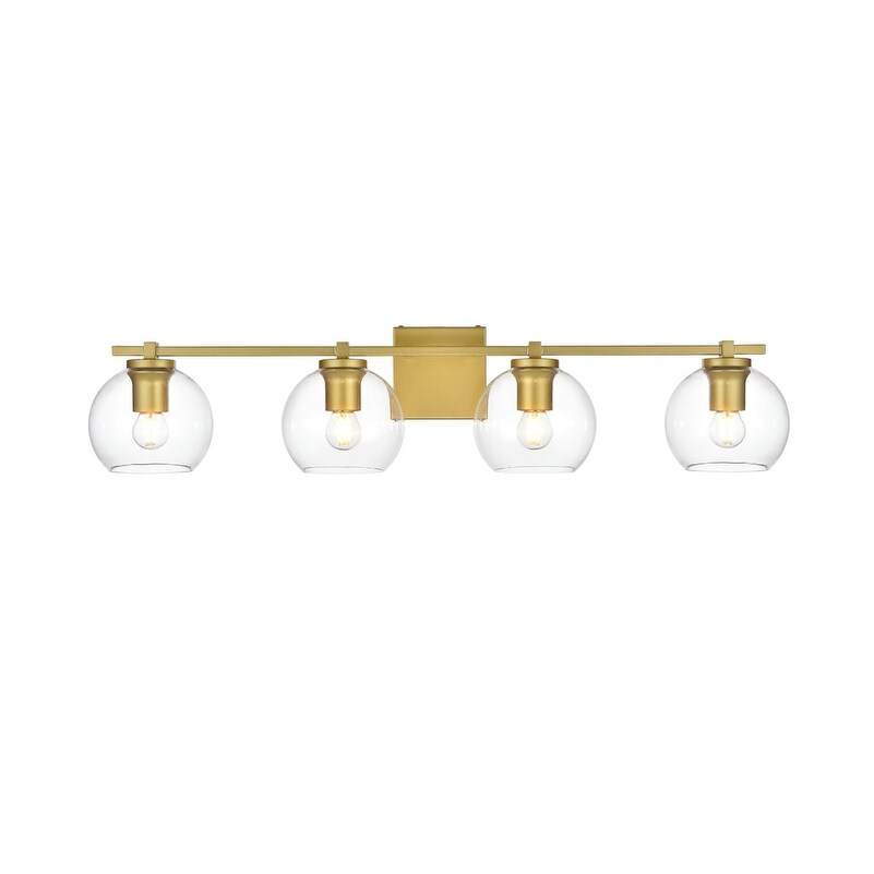 Julian 1 Light Black and Clear Bath Sconce