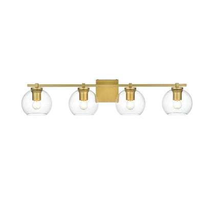 Julian 1 Light Black and Clear Bath Sconce