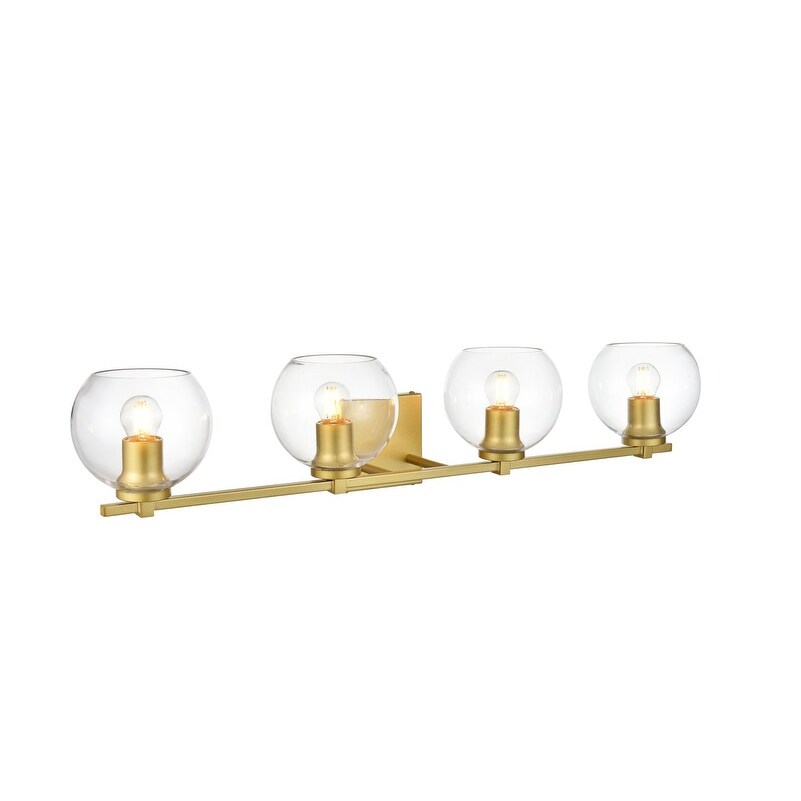 Julian 1 Light Black and Clear Bath Sconce