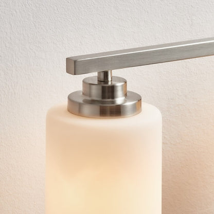 KAWOTI 4-Light Dimmable Bathroom Vanity Light with Frosted White Glass