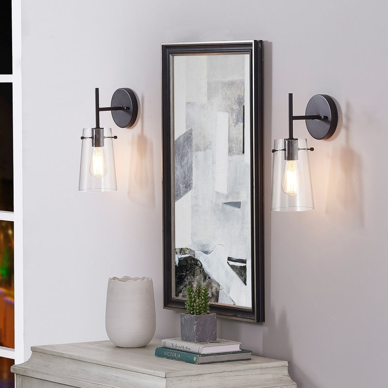 KAWOTI 5-in W 1-light Modern Armed Wall Sconce