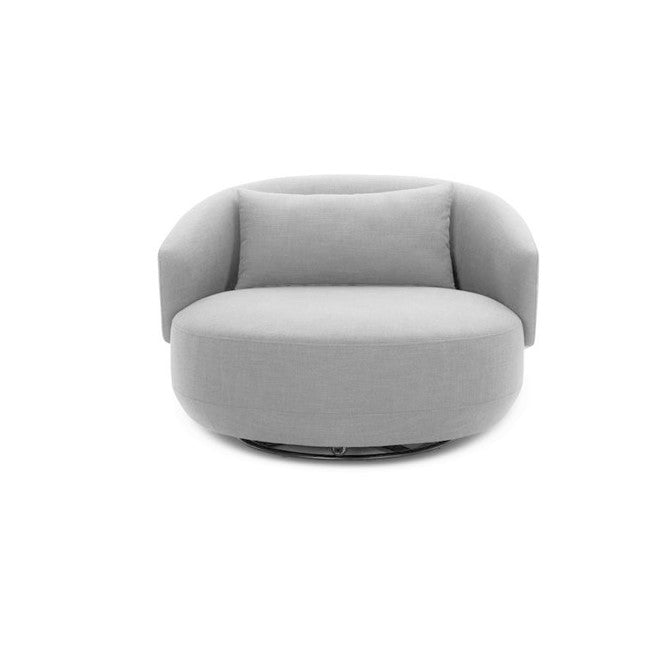 Chaise pivotante Gatsby gris clair