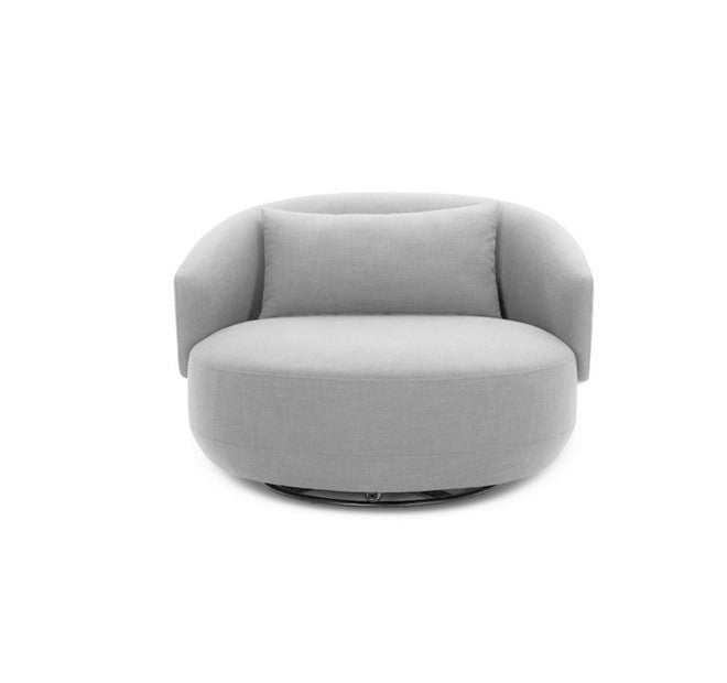 Chaise pivotante Gatsby gris clair