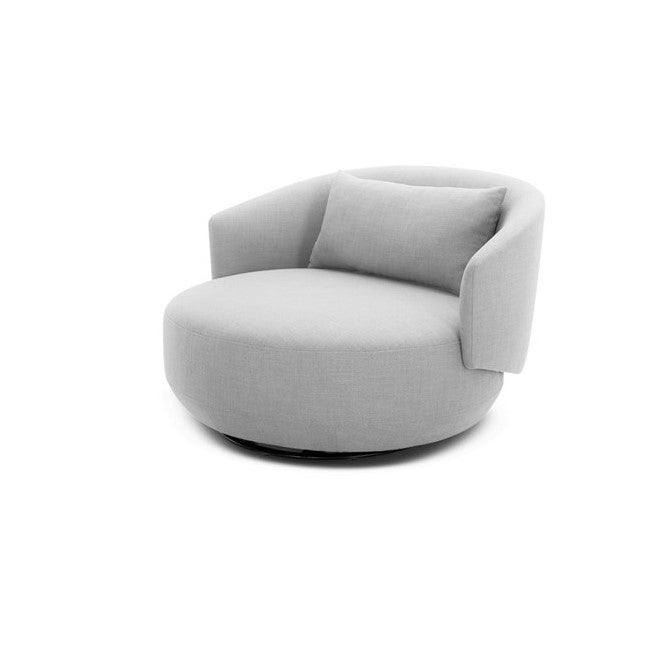 Chaise pivotante Gatsby gris clair
