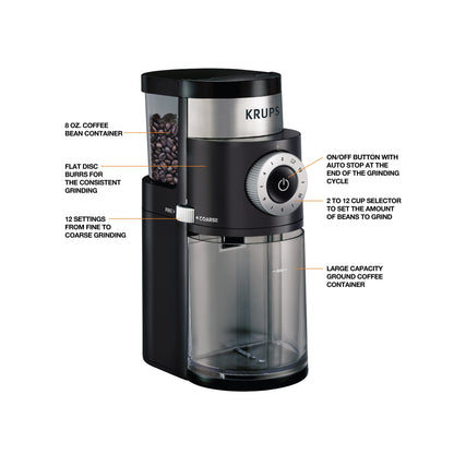 KRUPS Precise Coffee Grinder 12 Cup