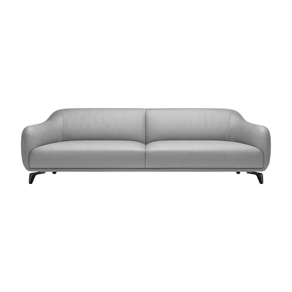 Canapé en cuir gris Kailesh
