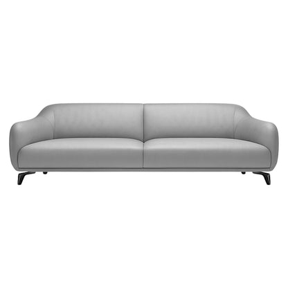 Canapé en cuir gris Kailesh
