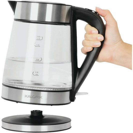 Kalorik 1.7L Stainless Steel Rapid Boil Electric Kettle with Blue LED - 1 Each