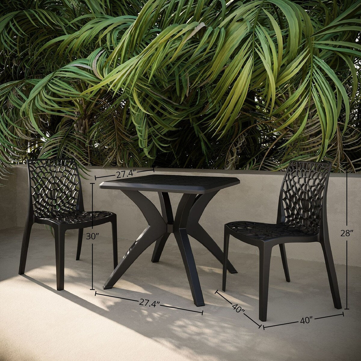 Karissa Chairs and Marcus Table Set
