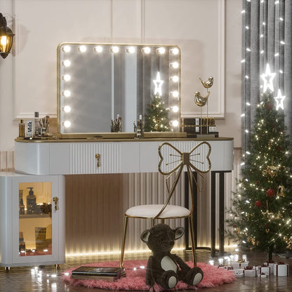 Keonjinn LED Makeup Hollywood Vanity Mirror with 15/18 LED Lights