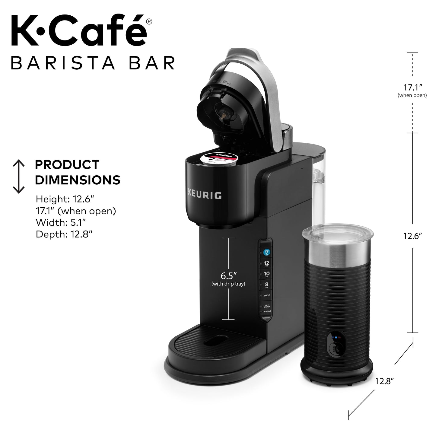 Keurig® K-Café Barista Bar Single Serve Coffee Maker and Frother