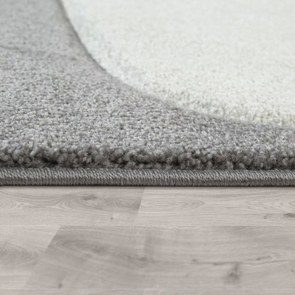 Kids Rug with Clouds in Pastel Colors for Children's Room or Nursery