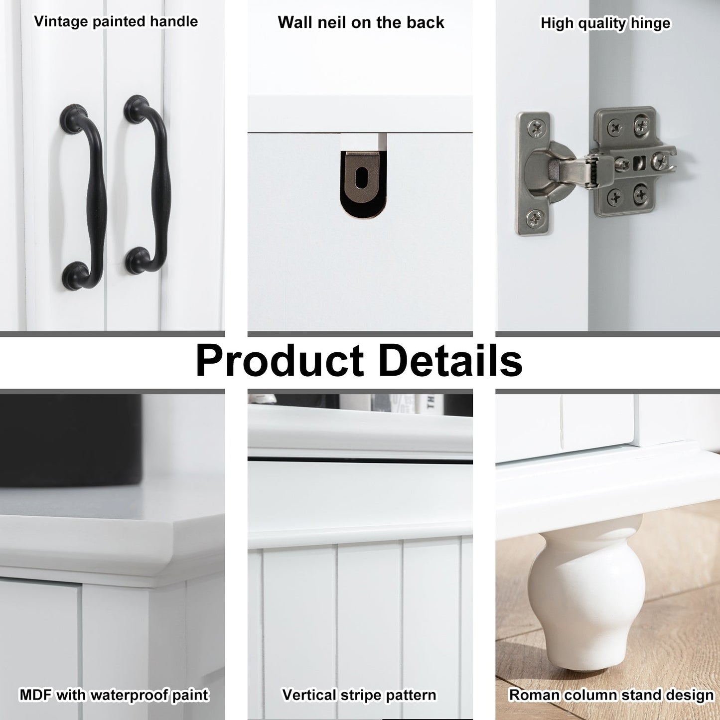 Kitchen Sideboard Coffee Bar Cabinet Accent Storage Cabinet